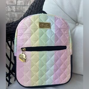 Betsey Johnson Pastel Quilted Mini Backpack